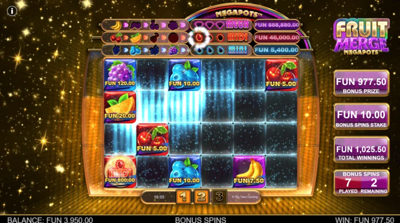 Fruit Merge Megapots - Hold and Spin Oyun Ekranı